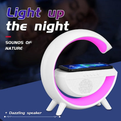 Lampa 3 in 1 RGB Smart Light, Wireless fast charging, Speaker